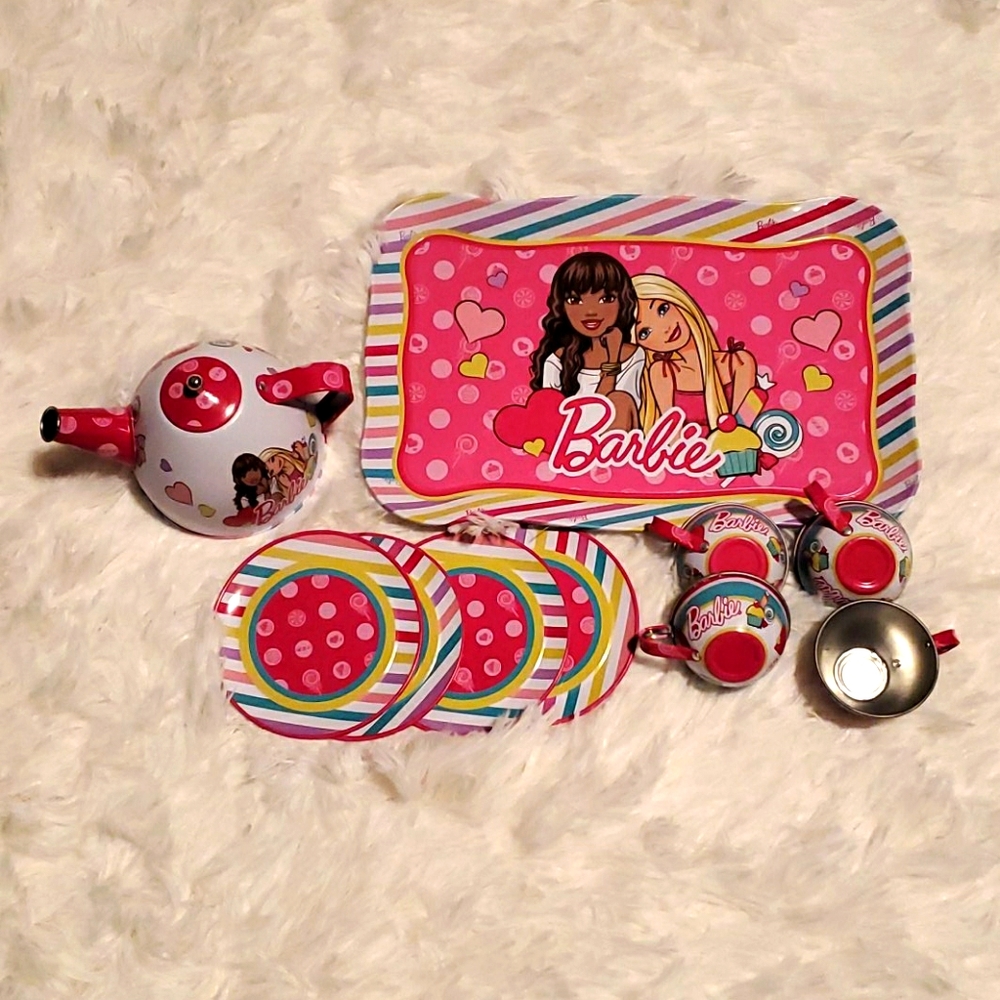 Barbie Metal Tea Set